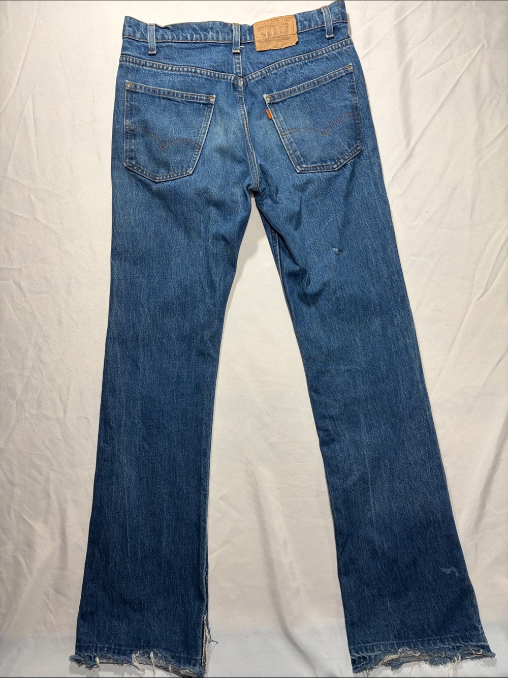 VINTAGE Levi's Jeans Size 33 36 20517-0217 Orange Tab Straight Leg - Picture 11 of 16
